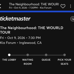 3 Tickets to The Neighbourhood: The Wourld Tour