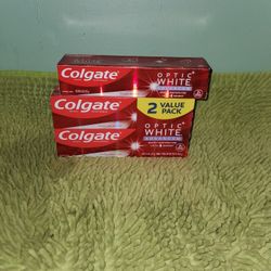 1 Value 2 Pack/1 Colgate Optic White Advanced Sparkling White 4.5oz