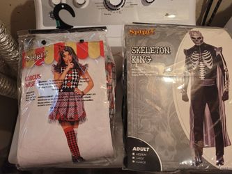 Halloween Costumes Adults Circus Misfit And Skelton King 