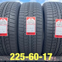 2 used tires 225/60/17 General Alt 