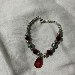 Red Teardrop Bracelet