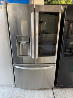 LG ThinQ French Door Refrigerator Stainless Steel