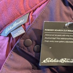 Snow Pants Eddie Bauer XL Women’s. New 