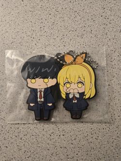 New official mashle lemon strap rubber figure manga keychain figuarts frieren figma berserk guts gintama goku demon slayer one piece luffy manga anime