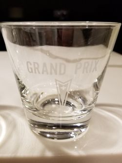 Vintage Pontiac GM Tumbler Rocks Glasses