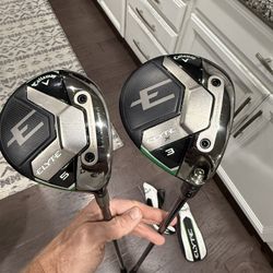 CALLAWAY GOLF Elyte 15° 3 & 18° 5 Fairway Woods Ventus Stiff Shafts