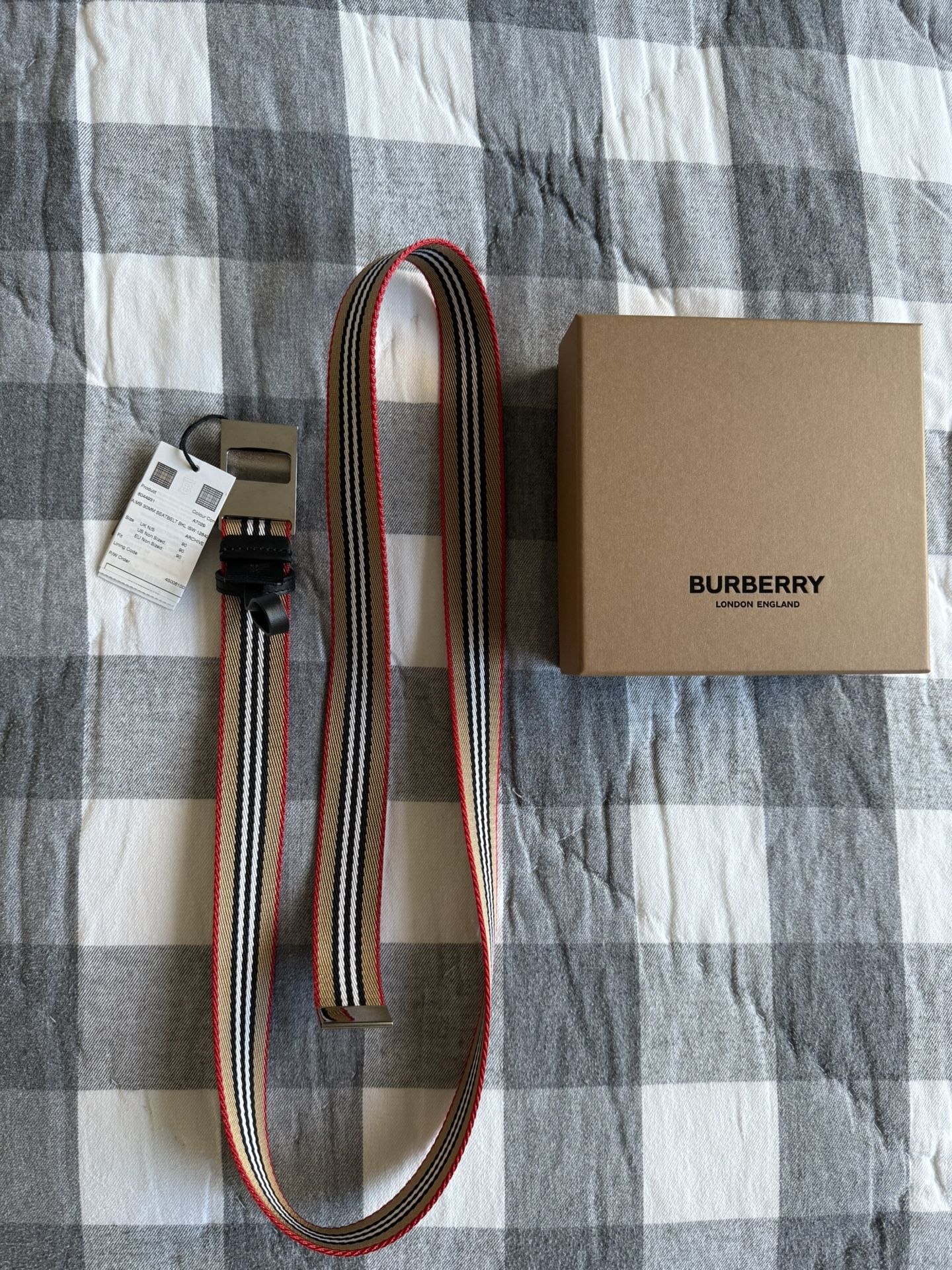Burberry Stripe Belt