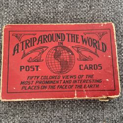 Vintage A Trip Around The World Post Card Set