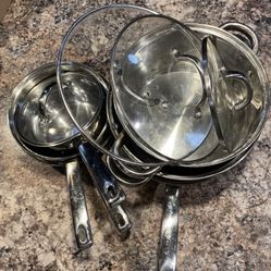 Chefmate 10 Piece Cookware Pan Set