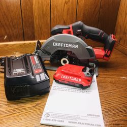 Craftsman Circular Saw, 2.0ah Battery & Charger. 🛑PRICE IS FIRM🛑PRECIO FIRME🛑SE HABLA ESPAÑOL🛑