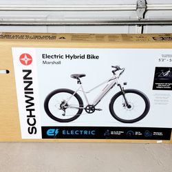 Schwinn Adult Marshall 27.5" Hybrid Electric Bike (Gray) - NEW! 🚲🔥🚲