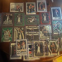 Victor Wembanyama Rc Lot Rare Collection Including A Numbered Super Rare /25 Green Pulsar Prizm 
