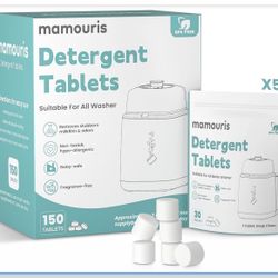 150PCS Official Detergent Cleaning Tablets: for Baby Brezza Grownsy Papablic Momfann Bottle Washer - Baby Bottle Washer Tablets for All Brands Bottles