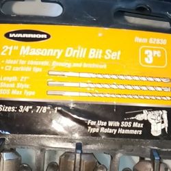 21" Missionary Drill Bit Set  3pk
