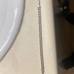 Silver fresh gold chain bracelet