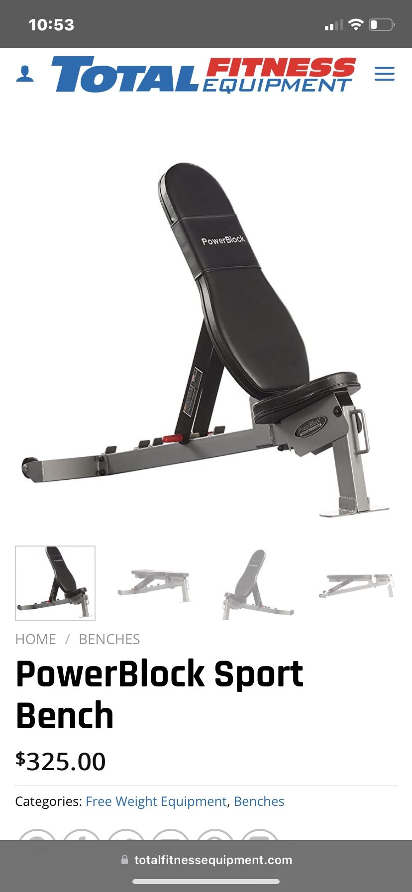 PowerBlock Bench!!!
