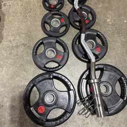 Weights Olympic Curl Bar Set
