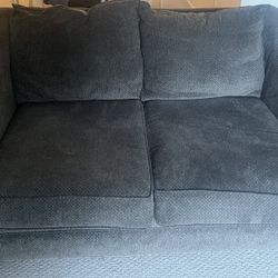 Couch & Love Seat Dark Grey