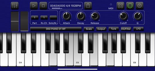 Samples de teclados para iPad