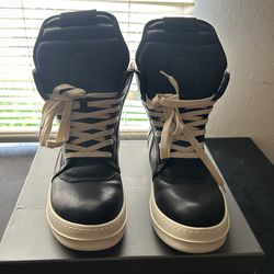 *NEW* Rick Owens Geobasket Black - Size 44