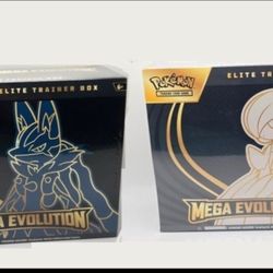 Pokemon TCG ETB Mega Evolution Elite Trainer Box Mega Lucario AND Mega Gardevoir Bundle Set