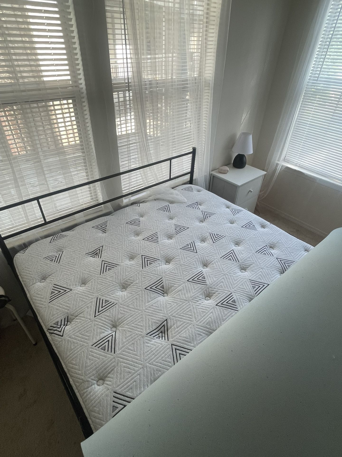 Queen Size Mattress and Bed frame