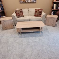 Coffee Table And Two Side Tables - 3 Items