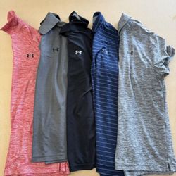 Six Under Armour Golf Polo Shirts
