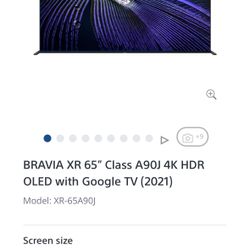 65” A90J OLED TV