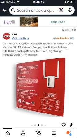 M 106 Portable Modem Mini Router 4G LTE