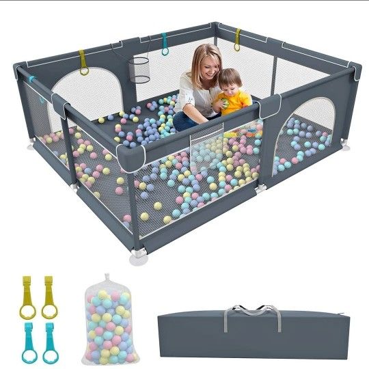 Extra Large Baby Playpen, Play Pens for Babies and Toddlers (71x59x26inch), Sturdy Baby Play Yards