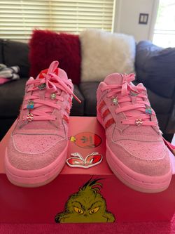 Adidas x Grinch Cindy Lou Who Forum Low Sneakers