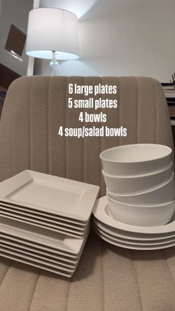 White Kitchen Plates