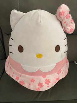 Squishmallow 14" Hello Kitty Sanrio Plush - Cherry Blossom Sakura