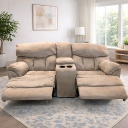 Very Comfy Reclining Sofa with Cup Holders & Storage  ( delivery available, see details) 