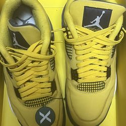 Air Jordan 4 Retro Lightning 2021 Yellow Size 11