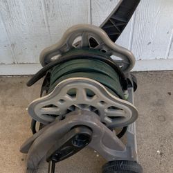 Purchased From Reel Hose And White Tub Bucket Container Tool