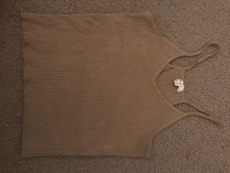 Brown tank top