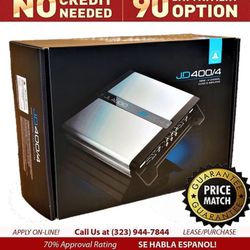 JL Audio JD-Series Mono Subwoofer Amplifier 4-Channel Speaker System 800 Watts JD400/4 🚨 Payment Options Available 🚨 No Credit Needed 🚨 
