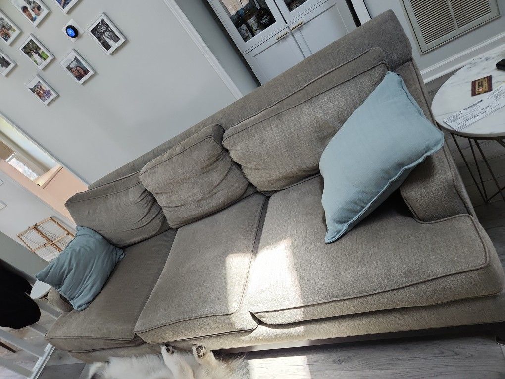 Grey Ethan Allen Couch For Sale