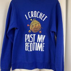 One Large Blue Sweatshirt