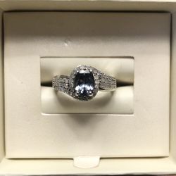  Beautiful Vintage Designer Sterling Silver Ring-50+ Small Genuine Diamonds By D Joy Sz 6-  