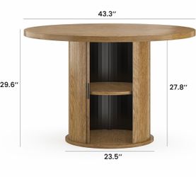 Round dining table