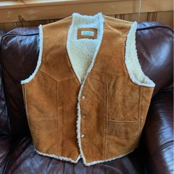 Genuine Leather Vest Size L