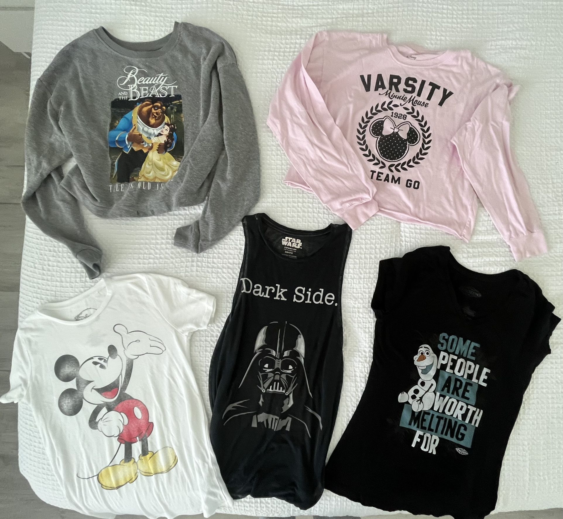 DISNEY TOPS- 2 NWOT 5 Total