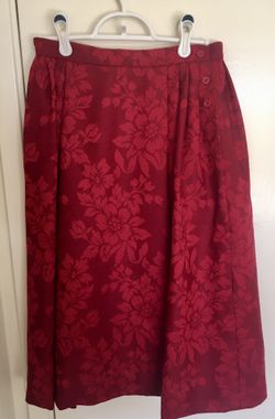 Vintage Jaeger Brand %100 Wool A-line Skirt Size S