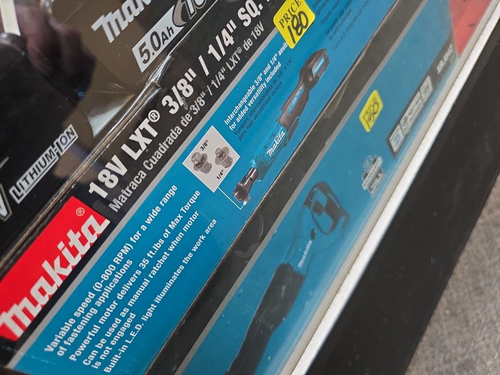 18v Makita Ratchet Tool Only, 1/4" & 3/8" Anvils Included, New, Financing Available