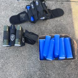 Paintball Pods And 2 Belts 