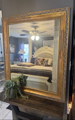 Beautiful Ornate Beveled Wall Mirror!