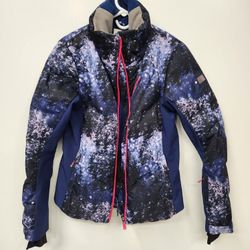 Roxy Ski Snowboard Women Jacket Small DRY Flight Insulated High Neck No Hoodie 